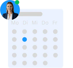 Kalender mit Terminbuchung für eine AzubiPilot-Demo